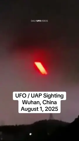 UFO / UAP sighting in Wuhan, China on August 1, 2025. #ufo #uap #ufosighting #alien #drone #cropcircles 