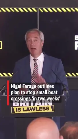 Reform UK leader Nigel Farage has warned illegal migrants that “no boats will arrive” in the UK within two weeks. He commented at a press conference following Leicestershire’s Police and Crime Commissioner’s defection from the Conservative Party to Reform UK. Farage criticised the government for failing to stop illegal Channel crossings, which have topped 25,000 this year - the highest number recorded. In response to the surge, the Labour government has pledged an extra £100 million to deter crossings, including a proposed “one in, one out” agreement with France to return irregular arrivals. Meanwhile, tensions continue to rise across the UK, with protests outside hotels housing asylum seekers becoming more frequent. #NigelFarage #Reform #immigration