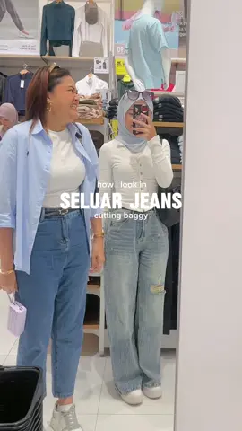 i look cute in this baggy jeans! 🤭 stylee jugakk eh  #jeans #OOTD #outfit #sayierareview #baggyjeans 