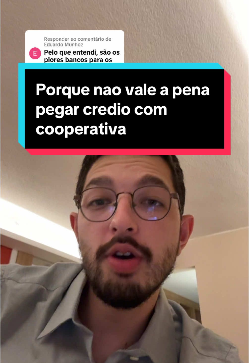 Respondendo a @Eduardo Munhoz porque não vale a pena pegar crédito com cooperativa #advogadobancario #dividabancaria 