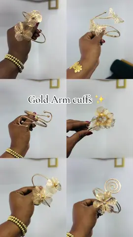 Gold  arm cuffs  Price -5,000