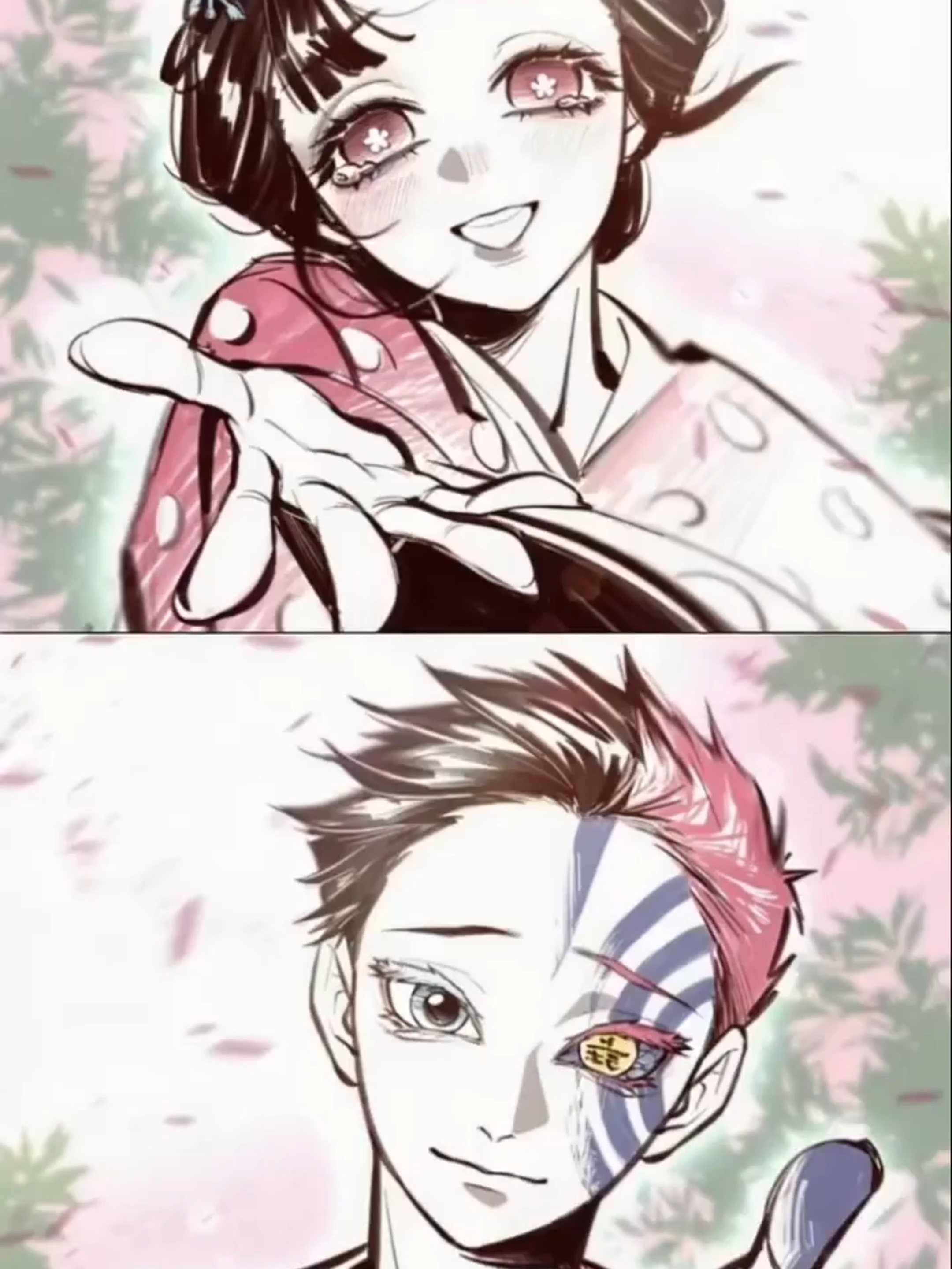 Welcome back #art #demonslayer #kimetsunoyaiba #鬼滅の刃 #akaza #koyuki #fyp #Love #lovestatus