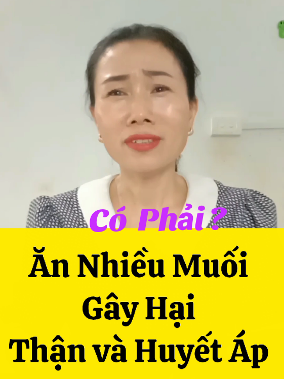 Có phải ăn nhiều muối gây hại Thận và Huyết Áp?#hangsongkhoe#cachbaovegan #songkhoemoingay #tiktok3goc 