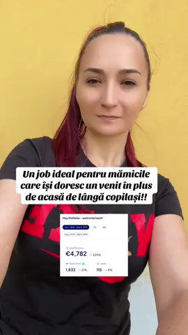 Sunt Stefania, am 33 ani si de cateva luni am descoperit o afacere care mi-a schimbat viata. Inainte munceam 12 ore pe zi pentru un salariu care nu imi ajungea nici macar 2 saptamani… pana am descoperit un job online care imi aduce acum peste 2.000€ lunar doar de pe telefon. Acum imi doresc sa ajut cat mai multe mamici sa reuseasca si ele!! #M#MamicaAntreprenorM#MameCareCastigaM#MameOnlineV#VenitPentruMame #M#MameAcasaL#LucrezDeAcasaM#MameAmbitioaseC#CastigDeAcasaF#FemeiCuViziune #V#VenitPasivPentruMameM#MamePeTikTokJ#JobPentruMameT#TimpPentruFamilie#V#VenitPasivM#MarketingDigitalB#BaniOnlineS#SideHustleL#LucreazaDeAcasa #F#FaraJobC#CastigaOnlineA#AntreprenoriatFemininT#TelefonulProduceS#StanStore #E#EducatieFinanciaraV#VanzariOnlineF#FemeiIndependenteO#OnlineBusiness#R#RomaniInDiasporaR#RomaniPesteHotareR#RomaniInStrainatateD#DiasporaRomaneasca #V#VenitOnlineDiasporaB#BaniOnlineDinStrainatateR#RomaniInEuropaL#LucrezOnline #J#JobOnlineDiasporaD#DiasporaActivaF#FaraProgramFixLucrezDeOriunde 