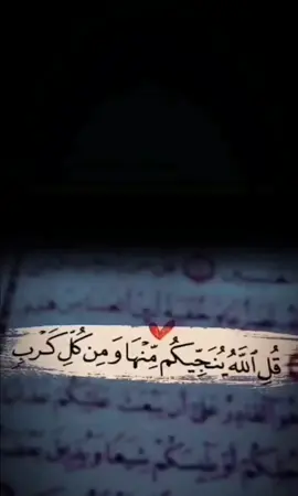 #﴿قُلِ اللَّهُ يُنَجِّيكُمْ مِنْهَا وَمِنْ كُلِّ كَرْبٍ﴾#ونعم بالله العلي العظيم 