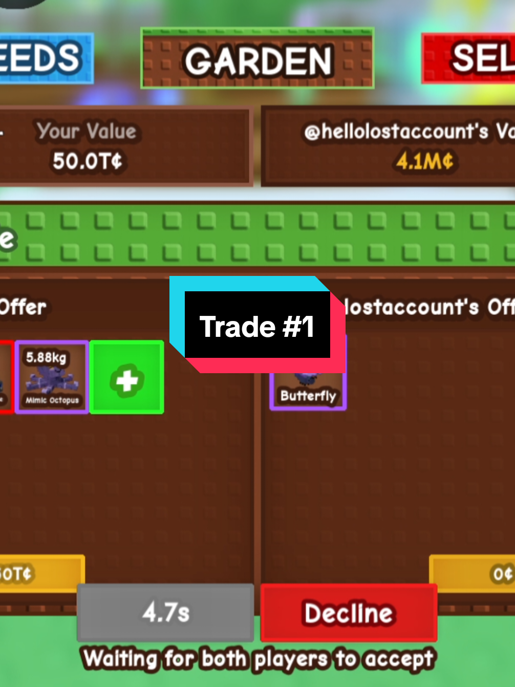 Thanks for the trade @noplay  #growagardenroblox #growagarden #gag #growagardenfyp 