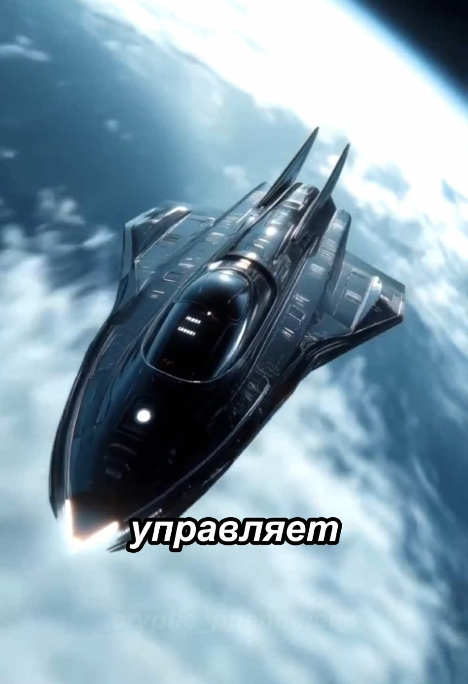Объект похожий на космический корабль летит из другой галактики