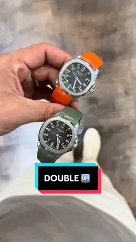 DOUBLE 🆙  These are on the MOVE 📈 Steel Patek Philippe Aquanaut 5167A Black Dial Black Rubber Strap (Colours Included) From £47,000 - Available to Purchase ✔️ #trottersjewellers #patekphılıppe #aquanaut #5167