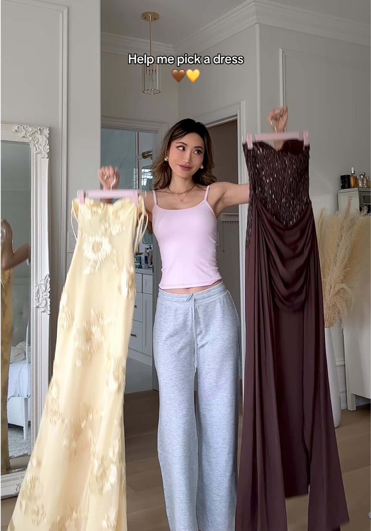 Which one for a black-tie function? 💛🤎 @Babyboo #dress #gowns #style #dresses #fyppp 