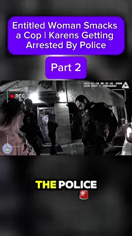 Entitled Woman Smacks a Cop | Karens Getting Arrested By Police #fyp #foryoupage #foryou #police #policeofficer #policeoftiktok #capcut 