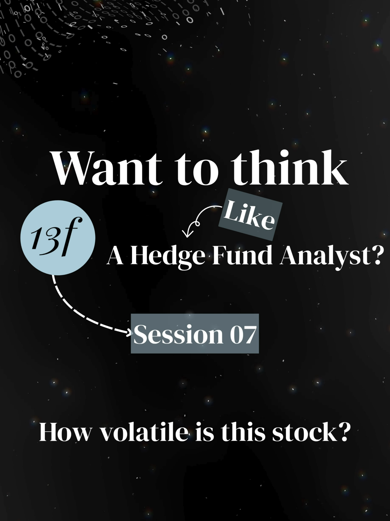 This number tells you how wild the ride might get. Beta measures how much a stock moves compared to the market. Beta > 1 = more volatile than the market Beta < 1 = more stable Beta = 1 = moves in sync with the index It’s not just about risk — it’s about positioning. Hedge funds use beta to shape portfolio construction, manage exposure, and build trades that actually balance. 👇 Follow @ThirteenF and save this post. One metric at a time — we’re decoding how pros think. — 🧠 DISCLAIMER This content is for educational purposes only and should not be considered financial advice. ThirteenF is not a registered investment advisor and does not recommend or endorse specific securities. Always do your own research and consult with a licensed professional before making investment decisions. — #Beta #StockVolatility #RiskManagement #HedgeFundThinking #SmartMoneyMoves #PortfolioConstruction #ThirteenF #InvestingEducation #FinanceReels #EquityResearch #MarketVolatility #StockAnalysis #SharpeRatio #FundamentalsMatter