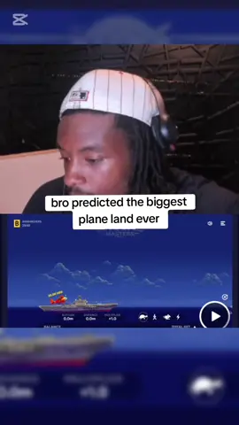 bro predicted the biggest plane land ever 😳  #fypシ #kickstreaming 