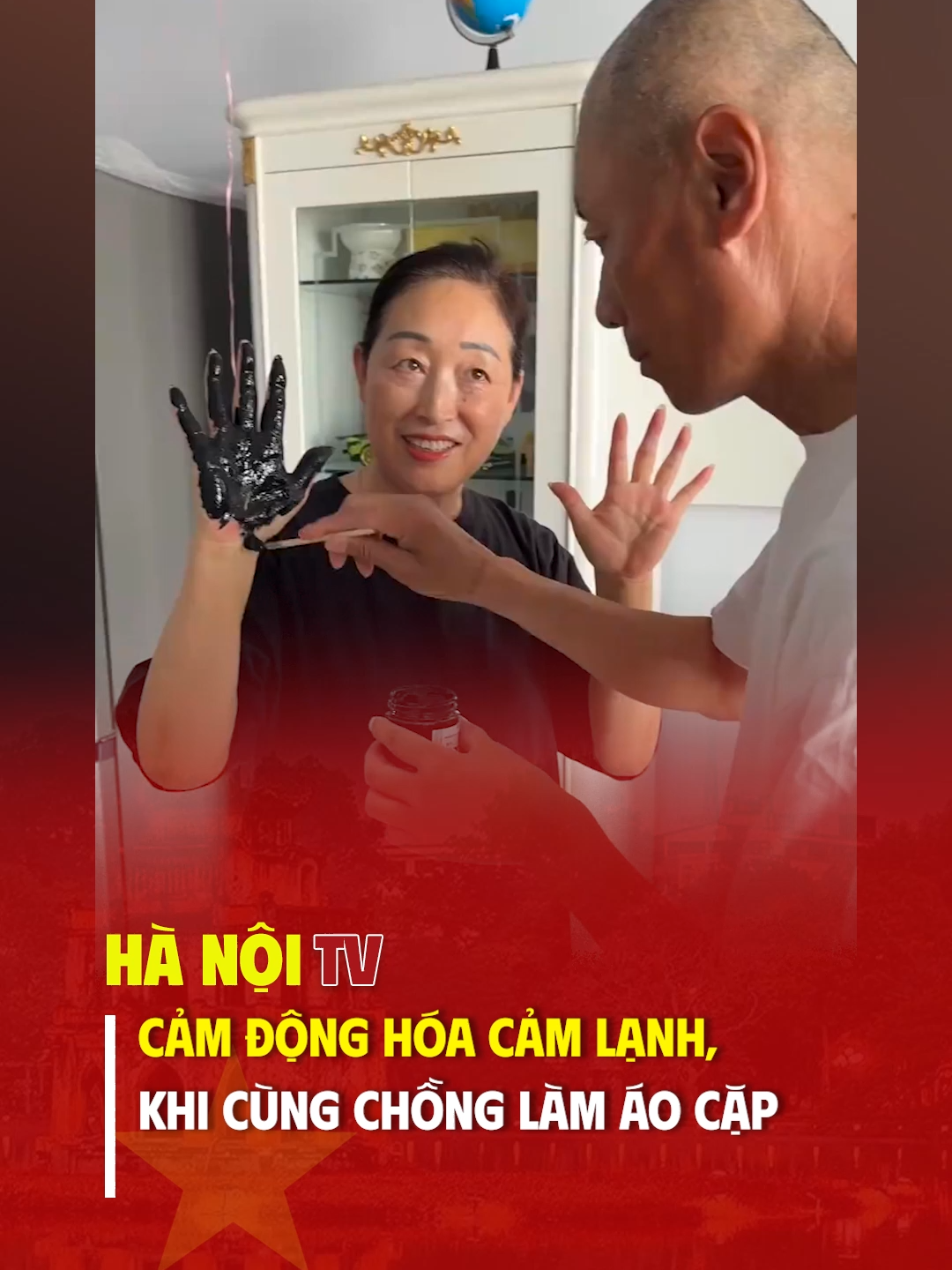 cảm động hóa cảm lạnh, khi cùng chồng làm áo cặp
