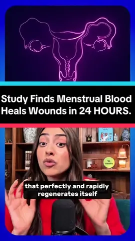 Menstrual blood was found to heal wounds in 24 HOURS. Researchers at the Hudson Institute in Australia discovered something incredible when they tested menstrual fluid on lab-grown skin cells. In 24 hours, wounds treated with menstrual plasma showed 100% healing compared to just 40% with regular blood plasma!  This makes total sense when you look at the biology because the endometrium (uterine lining) is already a healing superstar - it completely rebuilds itself every month in just 3-5 days. That’s lightning fast compared to how other tissues in the body heal! Here’s the actual science behind it: Menstrual fluid contains unique proteins and growth factors that appear to super boost cellular repair. You may have noticed this study was published in 2019 with no follow up studies. That’s because this lab could not get any funding to continue their research, despite the significant results and powerful potential of their findings. Why? Because it’s about period blood. *screams, cries, throws up* But there is a lab in the US that is determined to study menstrual fluid against all odds (especially now) & is building the world’s first non-invasive diagnostic test for endometriosis - the ROSE Study, which stands for Research OutSmarts Endometriosis.  I got to tour their lab and chat with the study’s co-director, Dr. Christine Metz. Go to our YT to watch the full episode and bring some tissues, this one might get ya 🥲 What other “period facts” have blown your mind? Drop them below! 👇  Study: “Menstrual fluid factors facilitate tissue repair: identification and functional action in endometrial and skin repair” Jemma Evans, et al. #womenshealth #medicine #periods #science #mindblown 