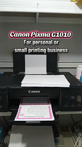 Budget friendly na printer pang personal at small printing business Canon Pixma G1010. #canonprinter #crafters #teachers #printingbusiness  #affordableprinter 
