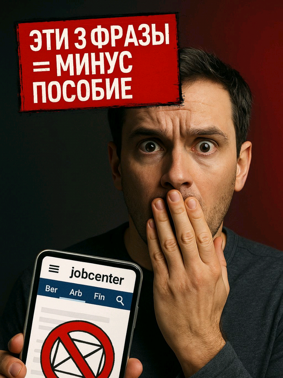 Объясняю топ-3 фразы, из-за которых можно лишиться пособия в Германии — даже если вы не подозреваете, что они опасны. Эти ошибки часто допускают в письмах в Jobcenter, особенно новички или те, кто пишет на русском, а потом переводит. Я объясню, какие формулировки могут вызвать санкции и как правильно перефразировать, чтобы сохранить выплаты. И в самом конце — важное предупреждение: одну конкретную фразу нельзя произносить на встрече с бератором ни при каких условиях.  *** Она звучит просто: “Ich lehne das Angebot ab” — Я отказываюсь от предложения.  *** Если вы сказали это без объяснений — пособия могут урезать сразу. Я не просто перечисляю ошибки, а показываю, как исправить каждую: какие формулировки сработают, какие документы приложить, и что важно помнить. Это видео пригодится всем, кто получает поддержку от Jobcenter — и тем, кто уже общается с бератором, и тем, кто будет. Говорю просто, без страха — с опорой на опыт. #tonykador #германиянарусском #украинцывгермании #jobcenter #джобцентр 