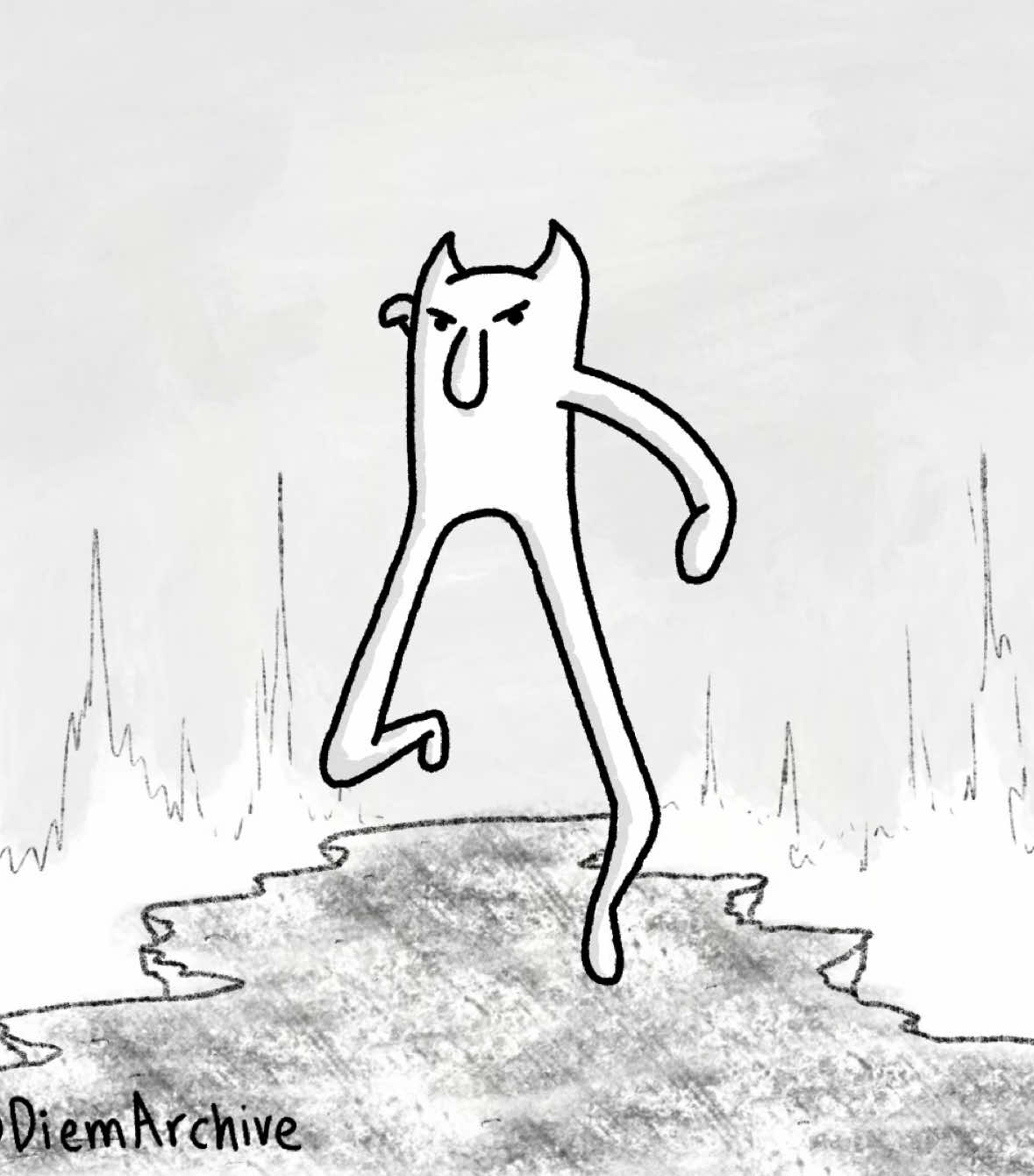 See the full fight in the “Roy the Demon” webcomic in my bio ! It takes me months to make so please catch up if you can! We’re on chapter 4 now of Roy the Demons Backstory