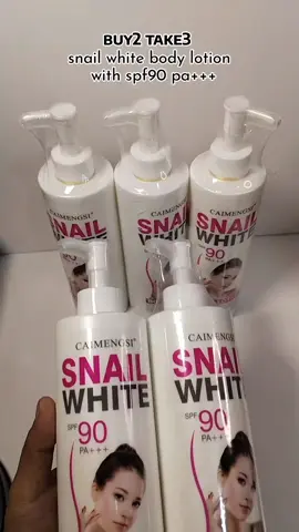 buy2 take3 snail white body lotion with spf90 pa+++ #snailwhite #bodylotion 