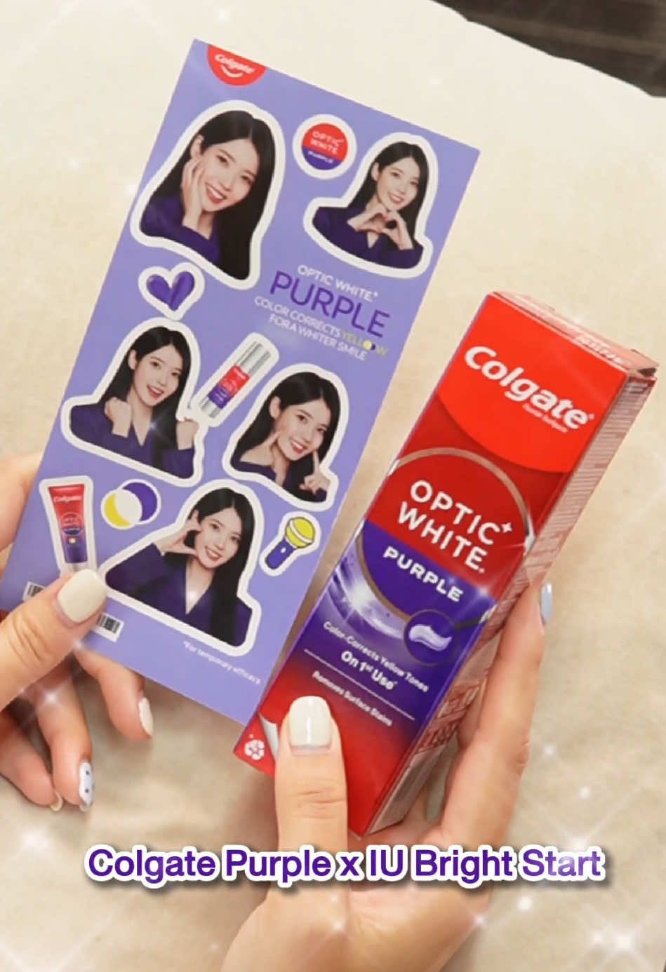 แฟนๆไอยูต้องมี กับเซ็ตนี้เลย  Colgate Purple x IU Bright Start 😁💜 ยิ้มสวยมีออร่าได้ง่ายๆ ราคาน่ารักถูกใจแน่นอน กดตะกร้าได้เลย 🧺🪥 #ColgateTH #IUxColgatePurple #IU #dlwlrma #Uaena  #Colgate #ColgateOpticWhitePurple #ยาสีฟันม่วง  #คอลเกต