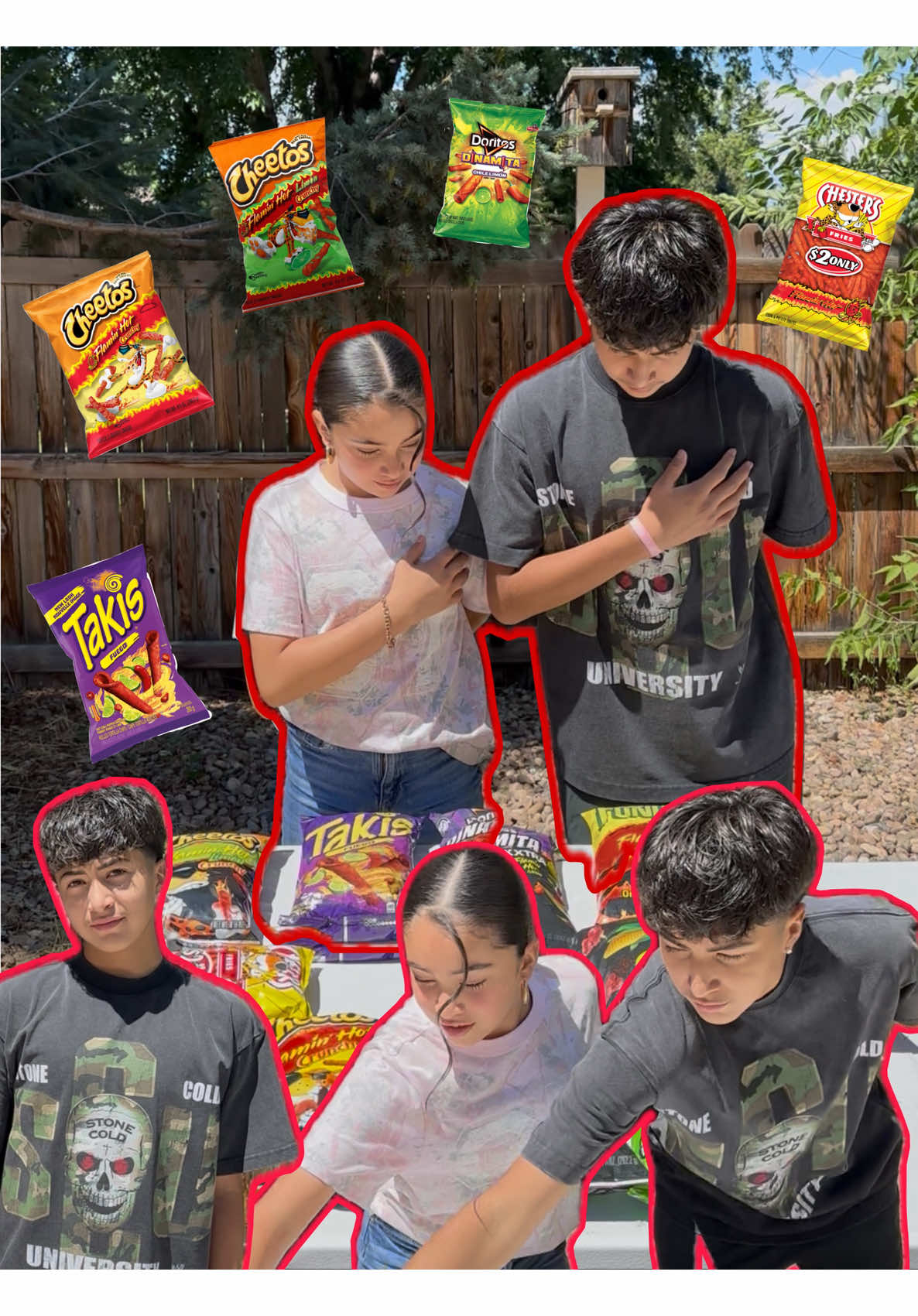 Which spicy chips are your favorite???  Spicy chips garb challenge!!  🔥 #thefelixfamily #grabchallenge #familychallenge  