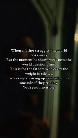 This is for the dads who lead with faith and keep pushing forward. You’re not alone. #forthedads #tireddad #silentbattles #stillstanding #dadstrength 