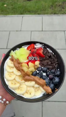 die wichtigste Regel um Erfolge zu sehen!🫶🏻 #Fitness#8020rule#gesund#balance#food 