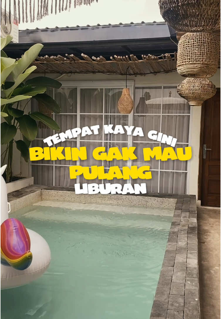 Villa kayak gini bikin betah gak mau pulang liburan 🥰#nginepserudulu #tiktokgo #placetogo #placetogojogja #sinauvilla #anggipurikusumadewi 