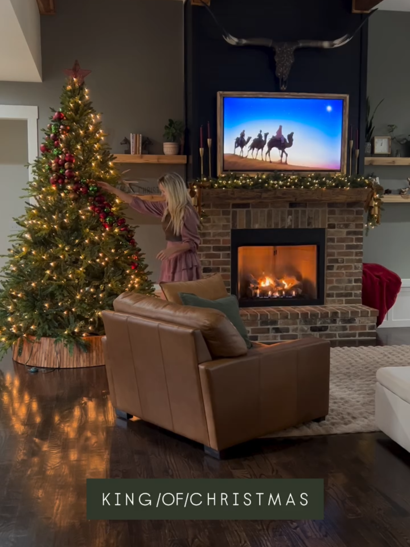 Are you ready for the season? The 9' Scarlet Fir Unlit, beautifully styled and featured by 44_ranch(ig) #kingofchristmas #kingofchristmastree #christmastiktok #christmasdiy #christmas #holidayseason #christmastree #holidayhomedecor #fy #fypシ゚viral #holidaytok #christmasstyling
