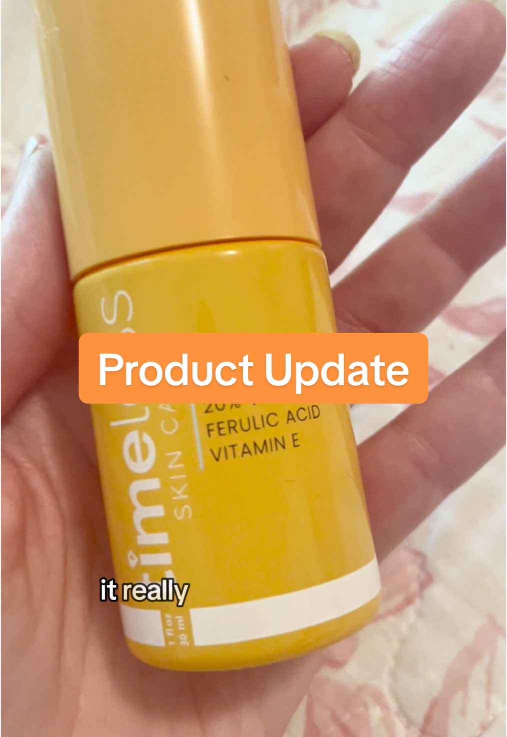 I wanted to love this so much. I saw so many people raving about it, am I the exception? Anyone else have this experience with the Timeless Vitamin C? #vitaminc #vitamincserum #vitamincskincare #over40skincare #over40makeup #ascorbicacid  #ascorbicacidvitaminc #brighteningserum #antiagingskincare 