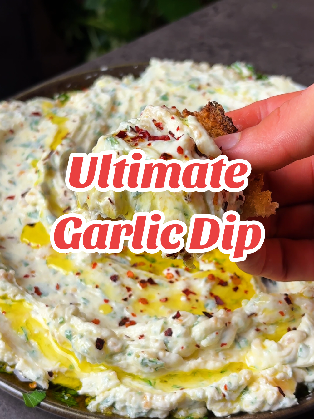 Ultimate Garlic Deep🧄🤤 We love garlic sooooo much we had to make a dip just about it and here it is!🔥 This one is definitely one of our favourites and there is no doubt it will be one of yours too!😍 Ingredients : Garlic  Sesame seeds Olive oil Cream cheese Parsley Salt Red pepper flakes Full measurements and instructions are in our Dip & Devour Cookbook, available by clicking in the link in our bio ✨ Enjoy, Jo and Bart❤️ #garlic #delicious #tasty #FoodTok #Recipe #foodies 