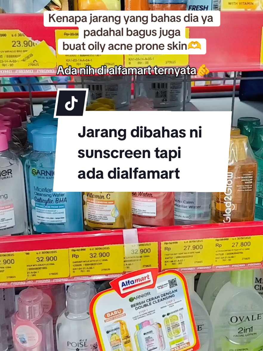 Salah satu sunscreen yang wajib dicobain buat tipe kulit oily acne prone skin itu sunscreennya garnier yang spf 35 PA+++ dan ternyata ada dong dialfamart🫶 #skincare #sunscreen #garnier #sunscreengarnier #oilyacneproneskin #fyppppppppppppppppppppppp #masukberanda 