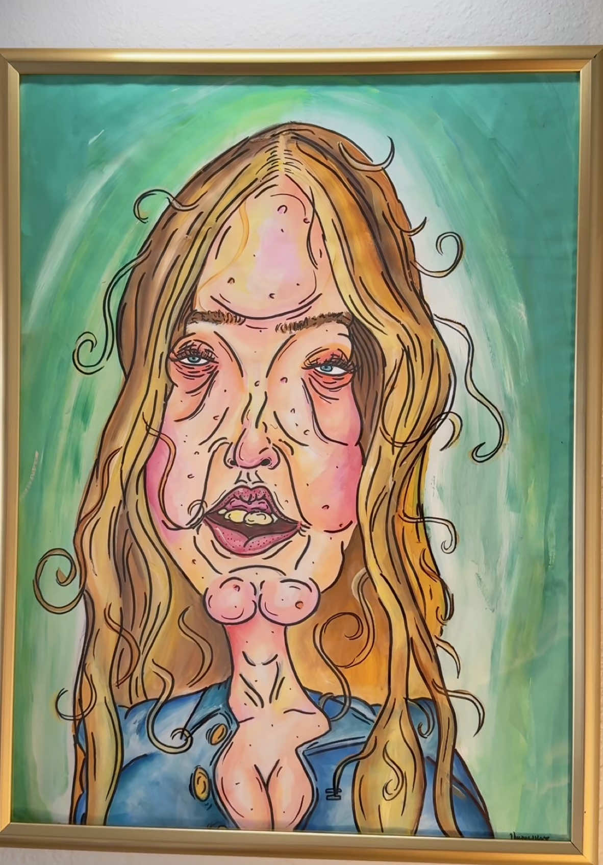 Who wouldn’t want these jeans  #sydneysweeney #americaneagle #art #cartoon #painting #caricature 