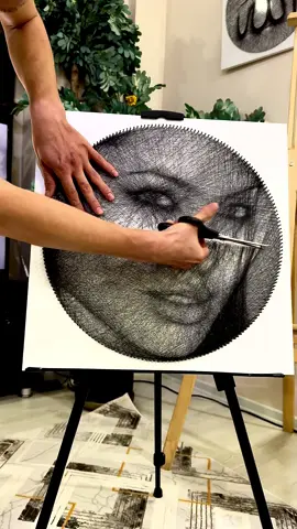 You will never give up on the road to success  #modernart #atajanhemrayev #filografi #artwork #angelinajolie #fyp 