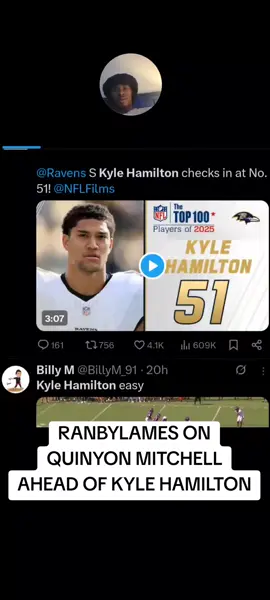 Mr. Kyle whatever you're saying to these people, CUT IT OUT, you should be ranked 1 in madden and atleast top 30 here #nfl #ravens #eagles 