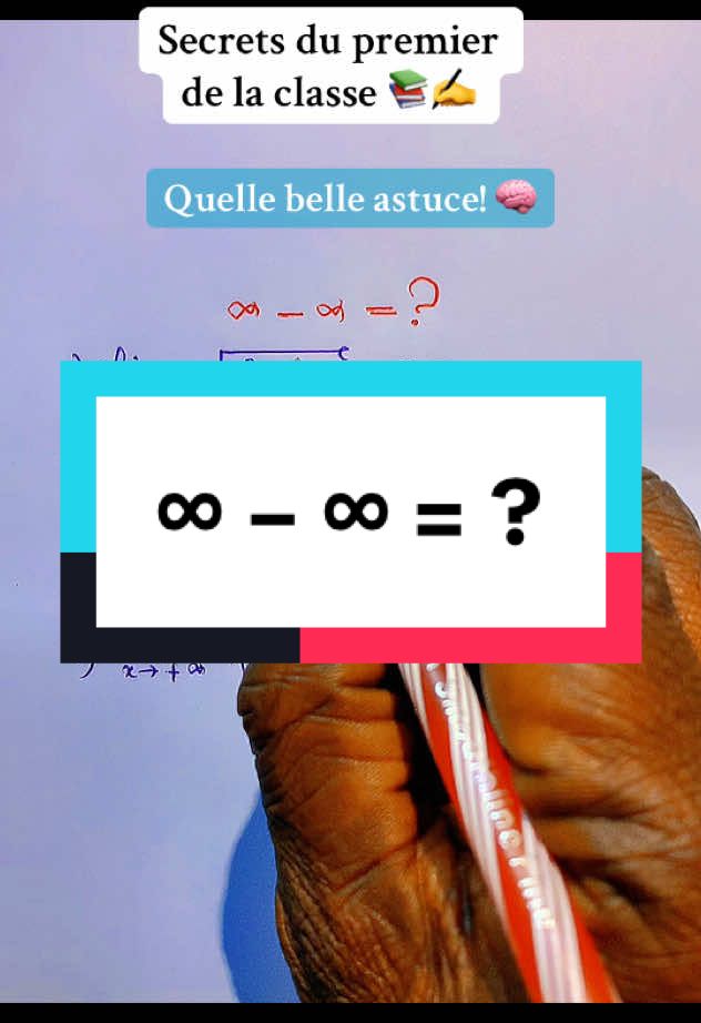 Calculer des limites de forme infini moins l’infini  #math  #creatorsearchinsights  