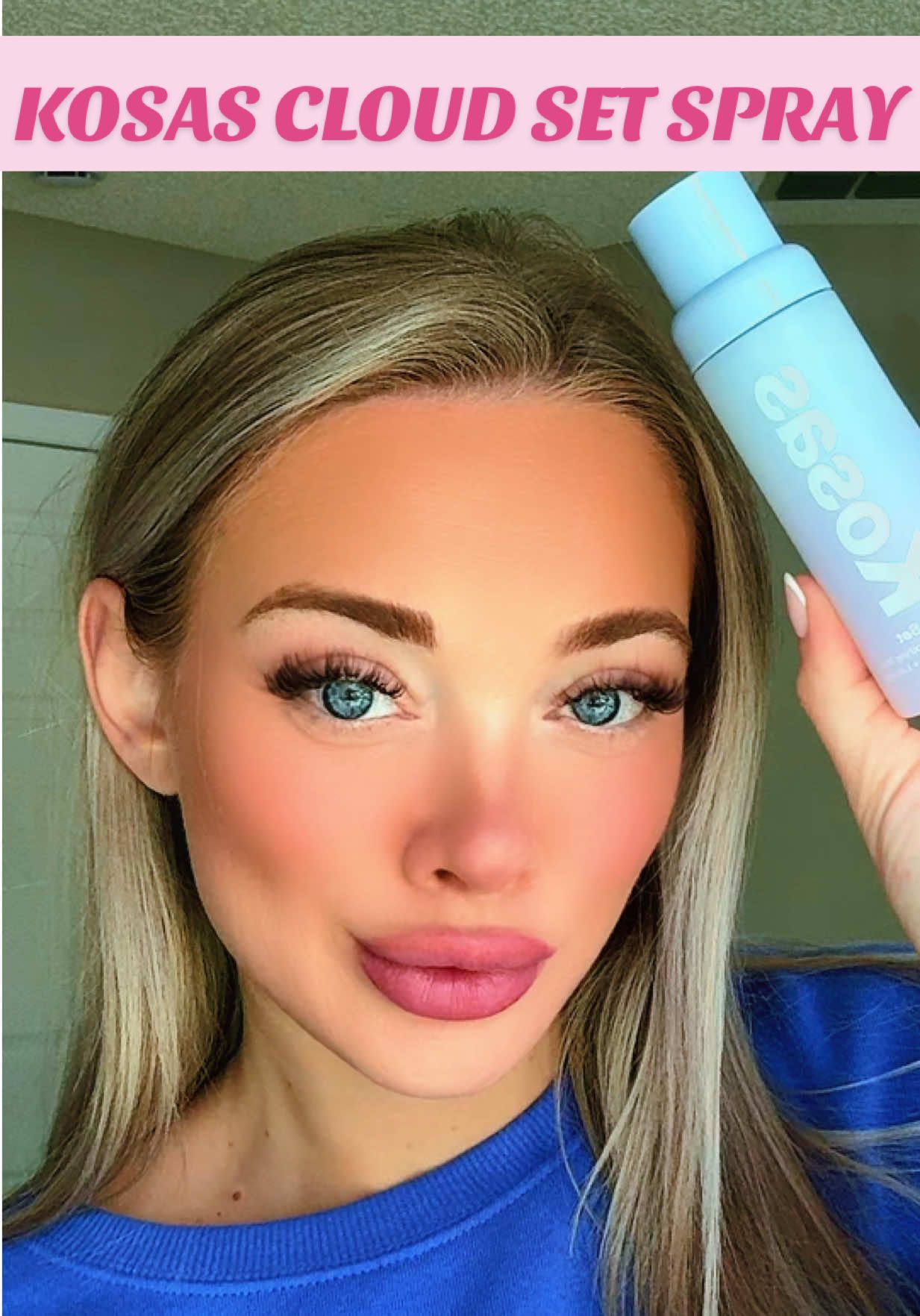 This Kosas Cloud Set Mist is like a real-life beauty filter ☁️✨ Sets your makeup, melts the powder, and gives that soft-focus glow all day. No touch-ups needed @Kosas #KosasCloudSet #SettingSprayMagic #DewySkinGoals #MakeupThatLasts #TikTokBeautyFinds