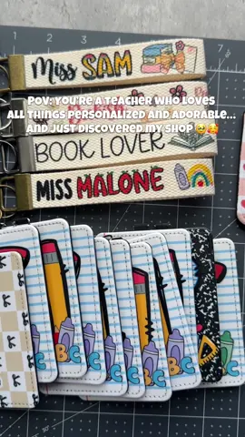 If you’re a teacher who loves all things cute, personalized, and colorful… you’re in the right place 🥰 From ID holders to mousepads and more, everything’s made with love and a little sparkle ✨ #teacherlife #classroommusthaves #teachertok #teachersoftiktok #teacherstyle #classroomdecor #teacherinspo #teacherfinds #personalizedgifts #smallbusinessowner #backtoschool #tiktokmademebuyit #teacheressentials #teachergiftideas 