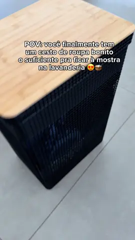 🧺 Organização com estilo e desconto! Esse cesto de roupa suja é tudo o que sua lavanderia precisava! 👏✨ #CestoOrganizador  #Achadinhos #CasaOrganizada #TikTokMeFezComprar #DicaBoaÉDicaCompartilhada #Promoção #LarDoceLar