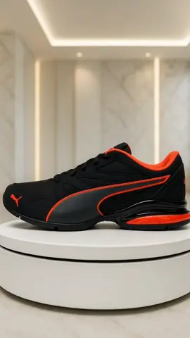PUMA Sepatu Lari Pria First Mile TAZON Modern SL Black-Flame Scarlet #sepatumewah #sepatukeren #sepatupuma #fyppppppppppppppppppppppp #fypage #fypシ゚viral #fypシ゚ 