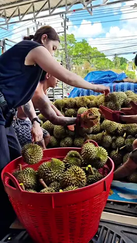 ขึ้นทุเรียนให้ลูกค้า#ทุเรียนหมอนทอง #ฟีดดดシ #ฟีด 