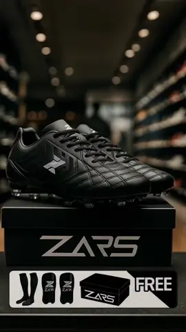 Zars Sepatu Sepakbola Evo Infinity Black FG sepatu bola Boots sepatu yang cocok untuk kiper sayap winger bek sayap bonus kaos kaki deker #sepatukeren #sepatubola #viral #promo #fyp 