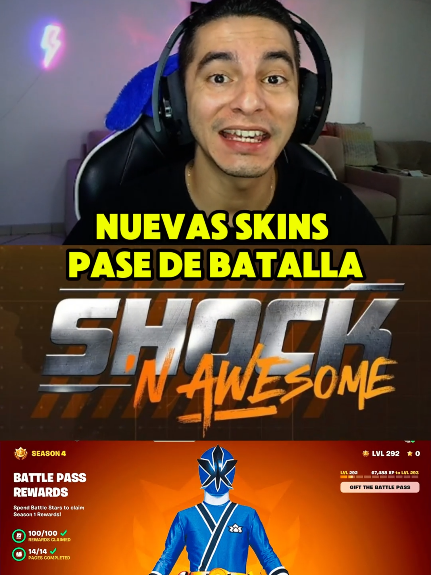 NUEVAS SKINS DEL PASE DE BATALLA DE FORTNITE🤯NUEVAS ARMAS Y UBICACIONES 💥INFORMACIÓN SOBRE LA NUEVA TEMPORADA SHOCK EXPLOSIVO💥 #fortnite #fortniteclips #novedadesfortnite #noticiasfortnite #nuevatemporada #pasedebatalla