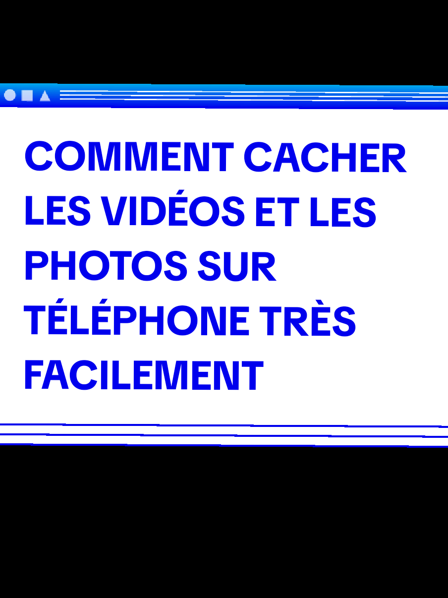 Comment cacher les vidéos et les photos sur le téléphone #cacher_video #cacher_photo #securiser_video #pin_telephone 