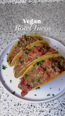 Vegan Rotel Tacos #vegantok #fyp 