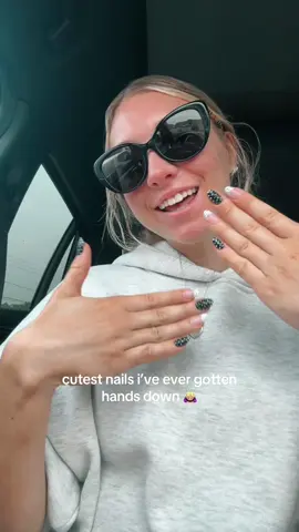 IM OBSESSED. #fyp #viral #nails #polkadot 