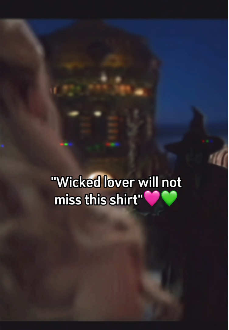 You are in waiting for their appearance…💚🩷 #arianagrande #cynthiaerivo #holdingspace #holdingspace #glindaandelphaba #glindathegoodwitch #wicked #embroideredsweatshirt #wickedforgood #wickedmovie #wickedwitch #wickedmovie2025 #wickedshirt