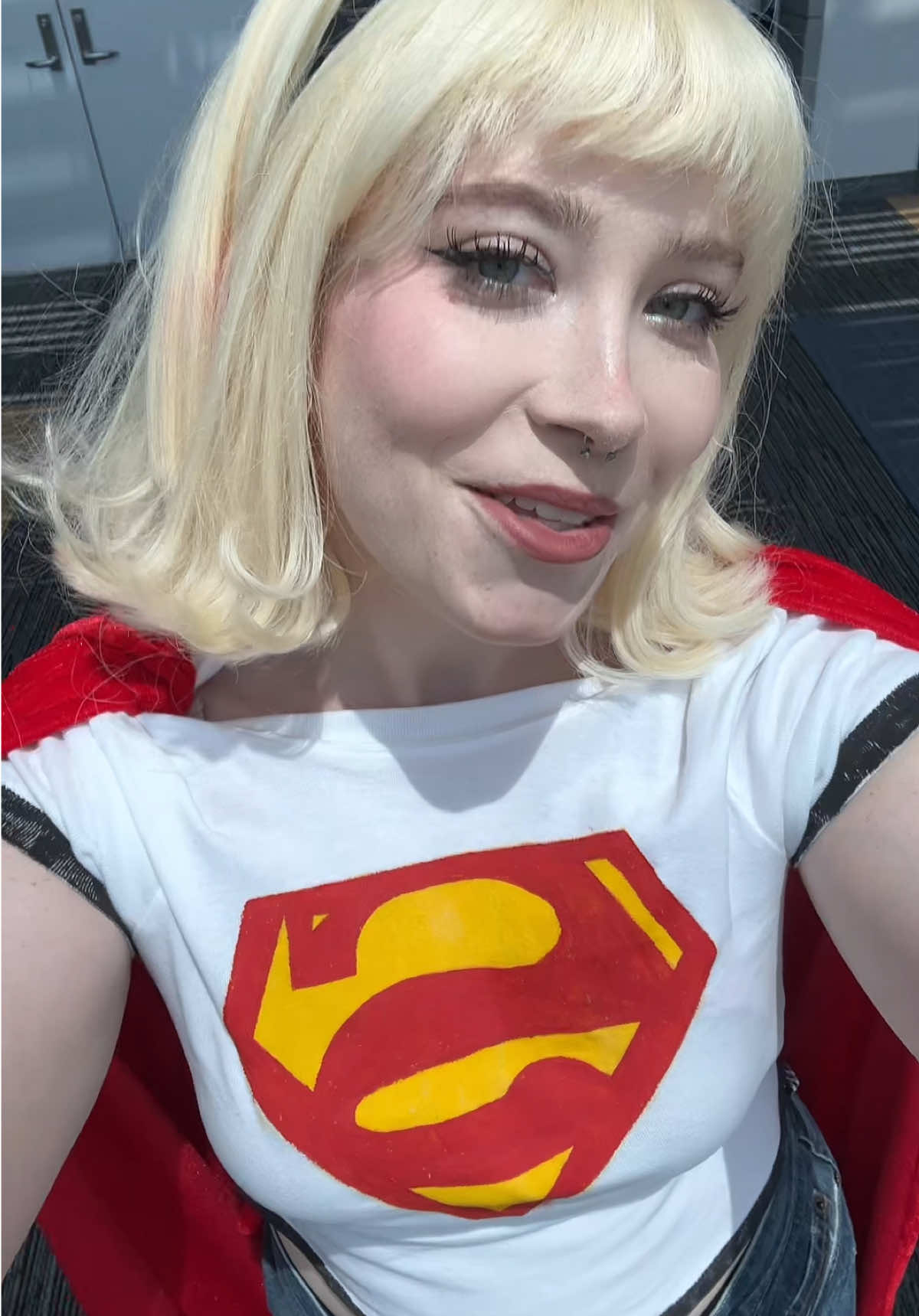 I LOVE NERDING OUT FR #superman #supergirl #supergirlcosplay #comicbookcosplay #dccomics #davidcorenswet #ilovesuperman 