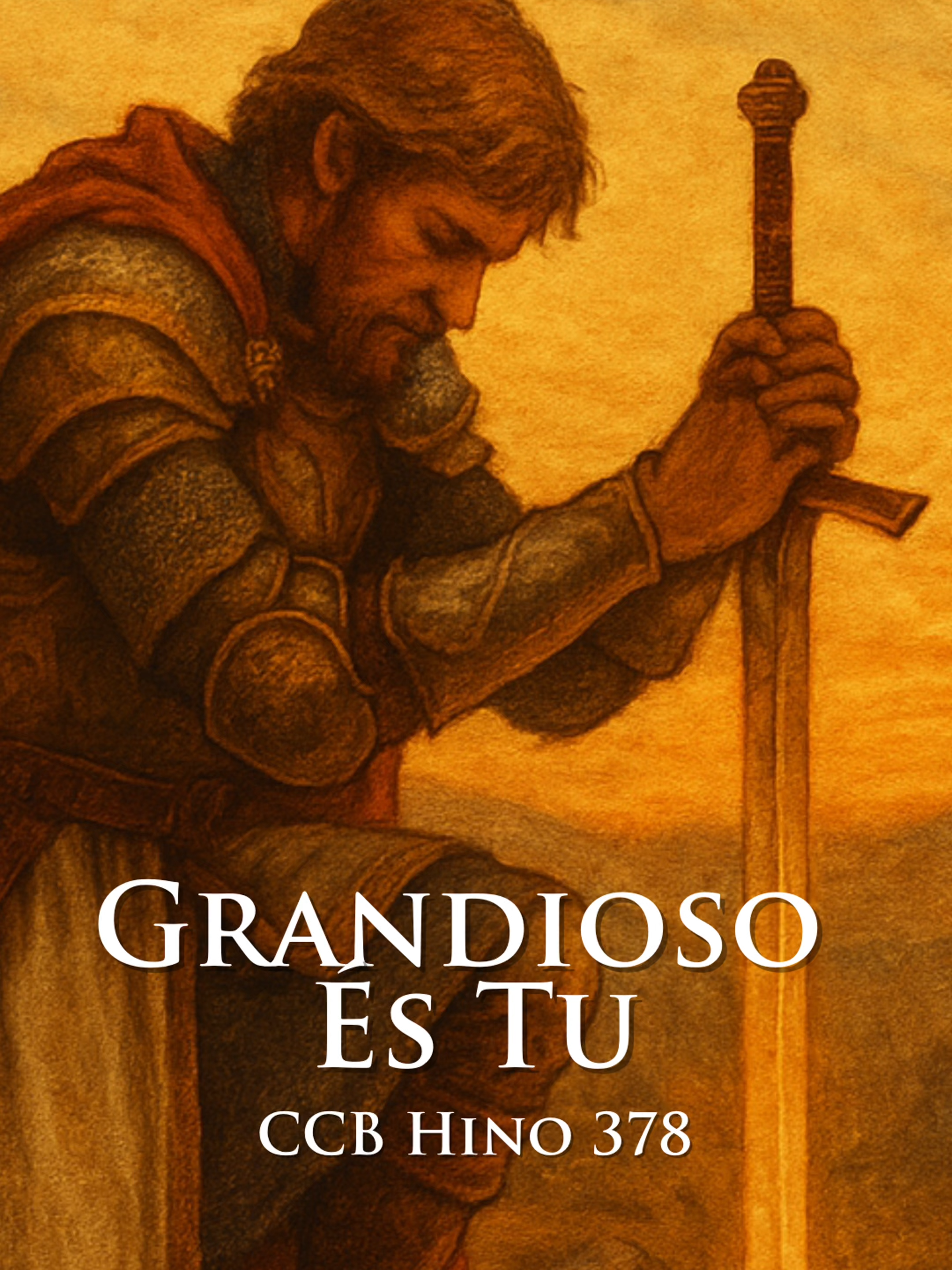 🎵 Hino 378 da Congregação Cristã no Brasil - Balada Medieval   🎧 Ouça a música completa em nosso canal do YouTube, Deezer e Spotify. Procure por Grito de Judá Spotify. 🎼 Lyrics  Grandioso és Tu, Jesus Rei da verdade  Nenhuma força pode Te vencer  Aniquilaste o jugo da maldade  E Te assentaste à destra do Poder   A Ti devemos nossa gratidão  Grandioso és Tu, Senhor Jesus  Tu nos tiraste da escravidão  Grandioso és Tu, Senhor Jesus   Grandioso és Tu, Jesus, ó Rei da glória  De majestade coroado estás  Em tudo o Pai Te concedeu vitória  E a vitória aos Teus fiéis darás   Grandioso és Tu, ó divinal Cordeiro  Teu Nome, todos hão de confessar  Perante Ti, ó Santo e Verdadeiro  Todo o joelho há de se dobrar   #MúsicaCristã #HinosAntigos #LouvorAcústico #louvor #louvores #ccb #ccbhinos #hinosccb #hinosccbcantadoshinario5 #hinario5 #hinario5ccb #hinoscantadosccb #ccbhinosavulsos