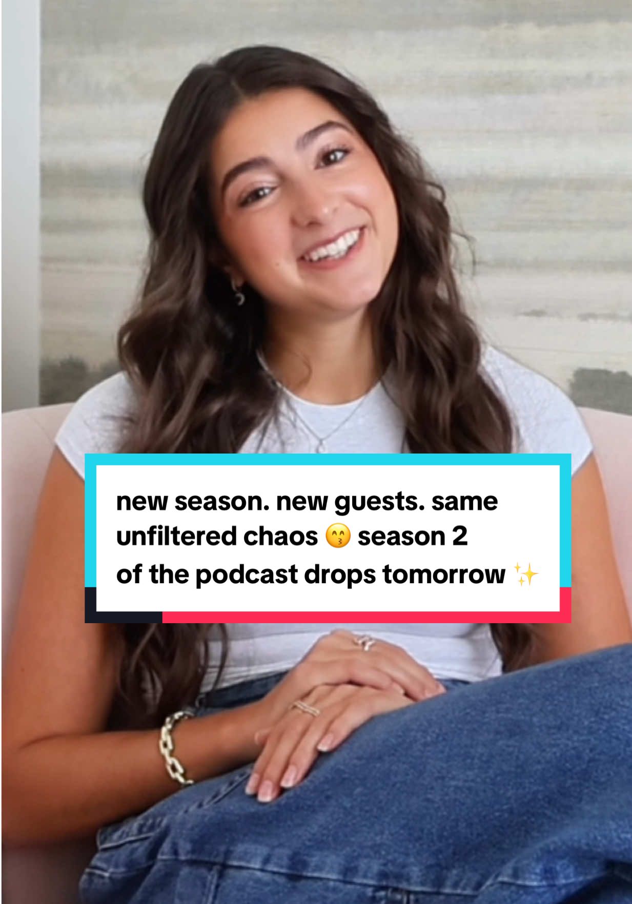 new season. new guests. same unfiltered chaos 😙 season 2 of the podcast drops tomorrow ✨ #podcast #singersongwriter #friendship #relationships #heartbreak 