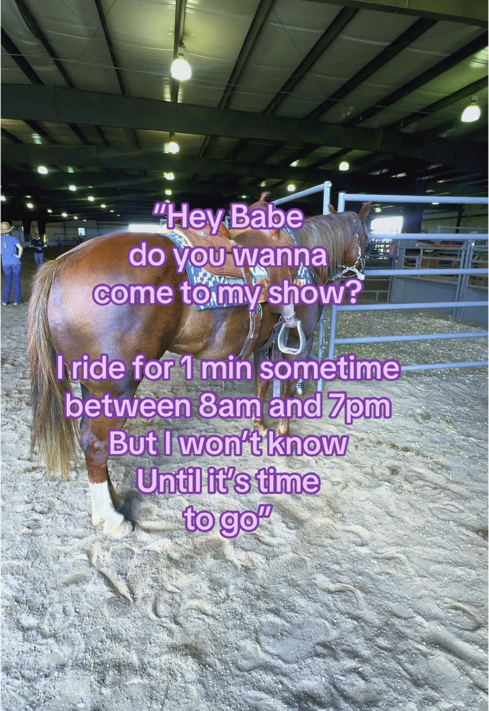 Shout out to all the show husbands/boyfriends/supporters 😂🥴 at least there’s a food truck. #horseshows #ranchhorse #versatilityranchhorse #cowgirlsoftiktok⚡️ 